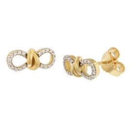 GLIZZ GL8356 Damen-Ohrringe Gold 333/8K Zirkonia-Ohrstecker