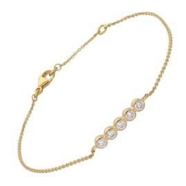 GLIZZ GL8812 Damen-Armband Gold 333/8K mit Zirkonia