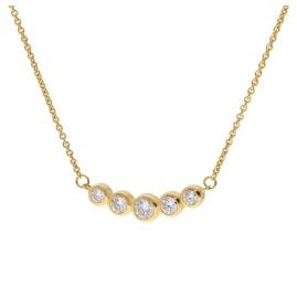GLIZZ GL8811 Women's Necklace 333/8K Gold With Cubic Zirconia