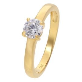 GLIZZ GL1058 Damenring Mit Lab Grown Diamant 0,50 ct. Gelbgold 333/8K