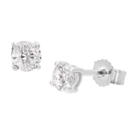 GLIZZ GL1073 Lab Grown Diamond Stud Earrings 0.50 ct Diamond 333 White Gold