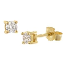 GLIZZ GL1074 Lab Grown Diamond Stud Earrings 0.30 ct Gold 333