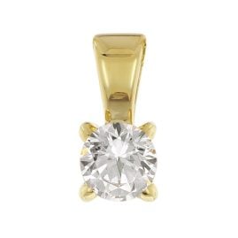 GLIZZ GL1068 Pendant With 0.25 ct Lab Grown Diamond 333 Yellow Gold
