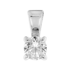 GLIZZ GL1069 Lab Grown Diamond Pendant 0.25 Carat 333 White Gold