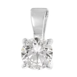 GLIZZ GL1071 Schmuck-Anhänger mit Lab Grown Diamant 0,50 Karat 333 Weißgold