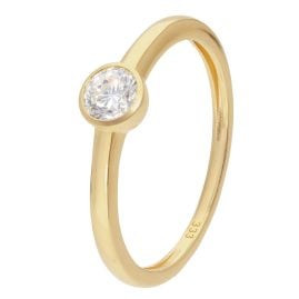 GLIZZ GL1462 Women's Ring With Lab-Grown Diamond 0.25 ct. Gold 333 Brilliant