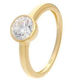 GLIZZ GL1472 Damenring Gold 333 mit Lab Grown Diamant 1,0 ct. Brillantring