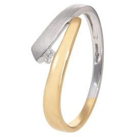 GLIZZ GL1674 Women's Diamond Ring 0.27 ct Gold 585/14K Two-Tone