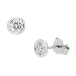 GLIZZ GL1687 Damen-Ohrringe Ohrstecker Weißgold 585 mit Diamanten 0,5 Ct