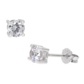 GLIZZ GL1686 Women's Stud Earrings White Gold 333/8K with Cubic Zirconia