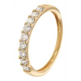 GLIZZ GL1280 Damenring 333 Gold mit Labor-gezüchteten Diamanten