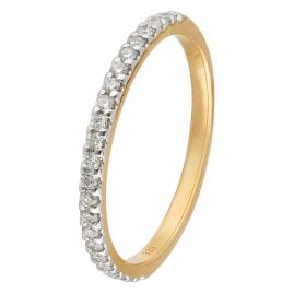 GLIZZ GL1274 Damenring 333 Gold mit Labor-gezüchteten Diamanten