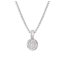 GLIZZ GL1690 Damen-Kette Weißgold 585 mit Diamant-Anhänger 0,14 Karat