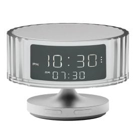 Stylistic Wecker Hari Waves Silberfarben