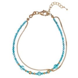 Alisia AL3054.01.014 Women's Bracelet Pietra Gold Plated Silver with Apatite