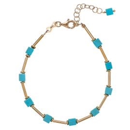 Alisia AL3790.01.069 Damen-Armband Silber Vergoldet mit Türkis