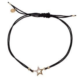 Alisia AL4240.01.530 Women's Bracelet Black/Gold Tone Star