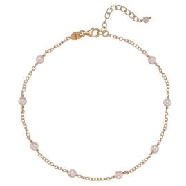 Alisia AL5084.01.000 Women's Anklet Gold Tone with Small Pearls