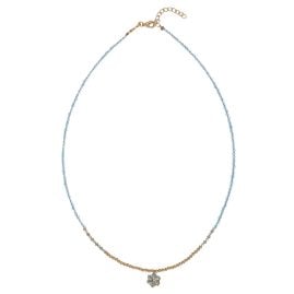 Alisia AL5098.01.073 Damen-Halskette Bloom Goldfarben/Hellblau