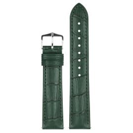 Hirsch 01028040-2-20 Uhrenarmband Duke L 20 mm Leder Dunkelgrün