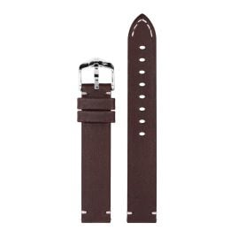 Hirsch 05402010-2-20 Leather Strap for Watches Ranger L 20 mm Brown