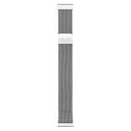 Hirsch 30161434-2-20 Milanaise-Armband für Uhren 20 mm Silberfarben