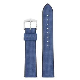 Hirsch 0925090080-2-20 Watch Strap Arne L 20 mm Blue