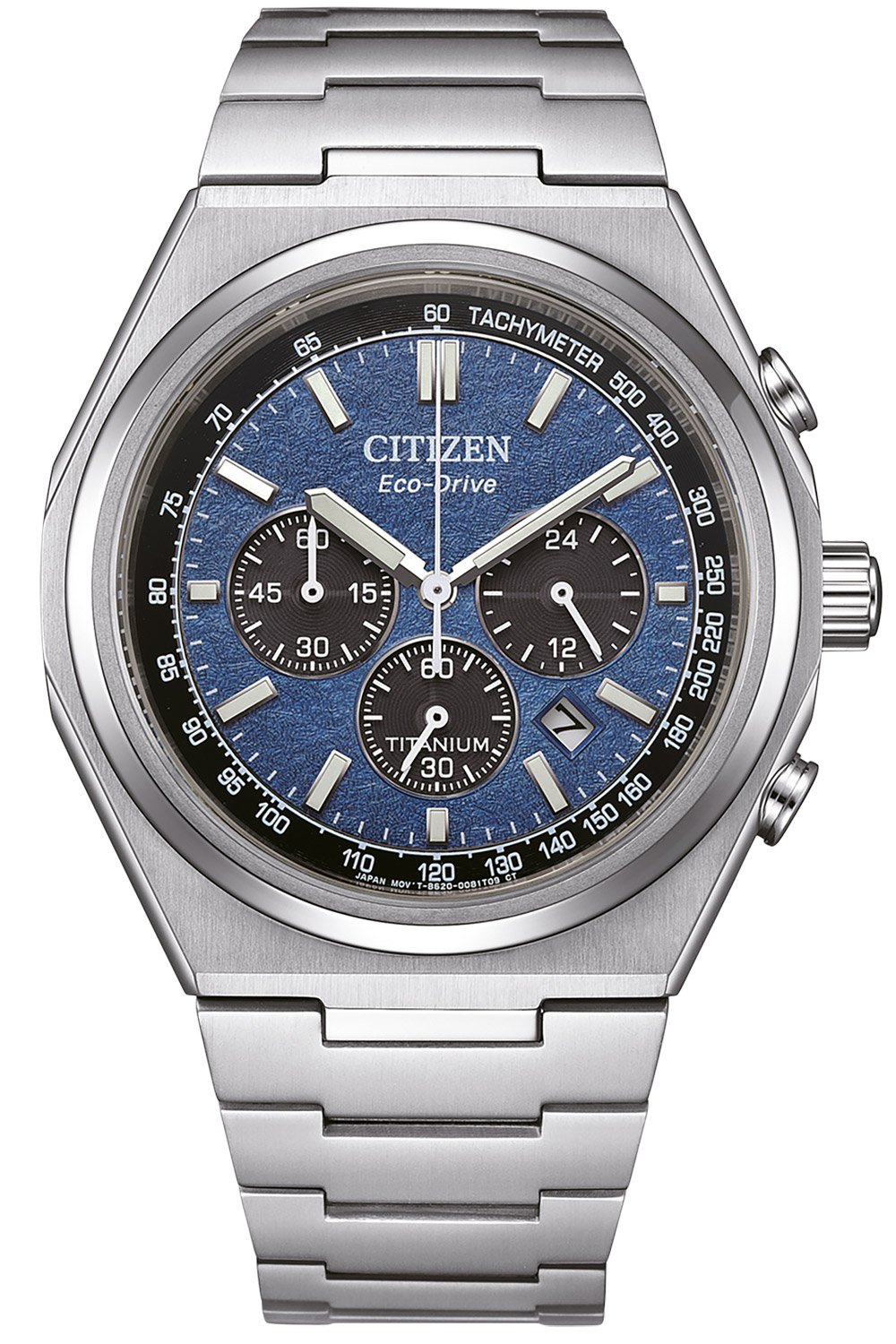 Citizen CA4610-85L Eco-Drive Herrenuhr Chronograph Titan Blau