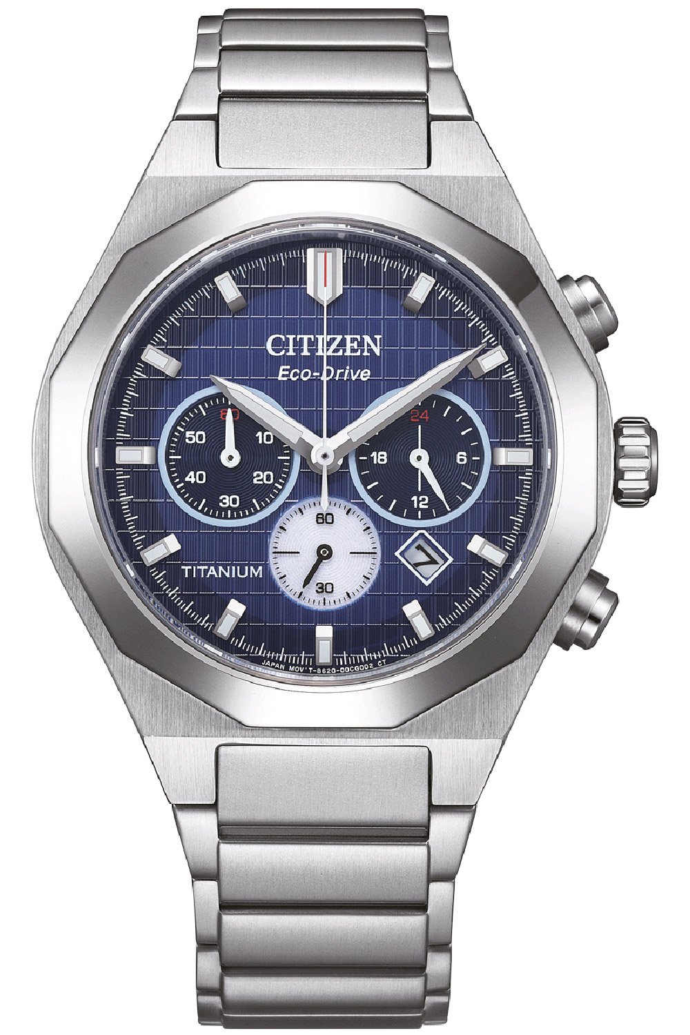 Citizen CA4691-59L Eco-Drive Herrenuhr Solar Chronograph Titan Blau Citizen CA4691-59L Eco-Drive Herrenuhr Solar Chronograph Titan Blau