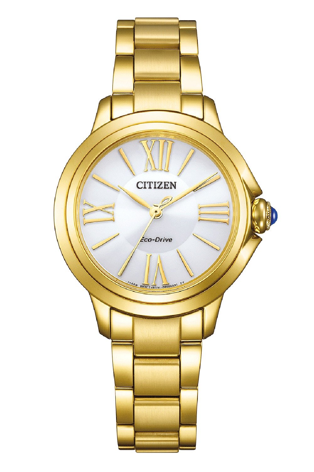 Citizen EM1162-52A Eco-Drive Solar Damenarmbanduhr Goldfarben