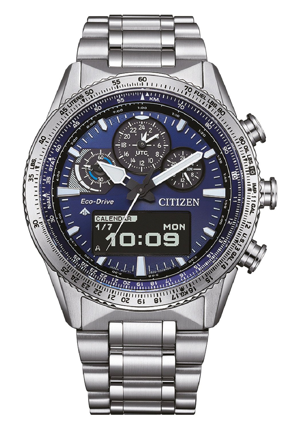 Citizen JV2000-51L Eco-Drive Promaster Sky Herren Flieger-Uhr Blau Citizen JV2000-51L Eco-Drive Promaster Sky Herren Flieger-Uhr Blau