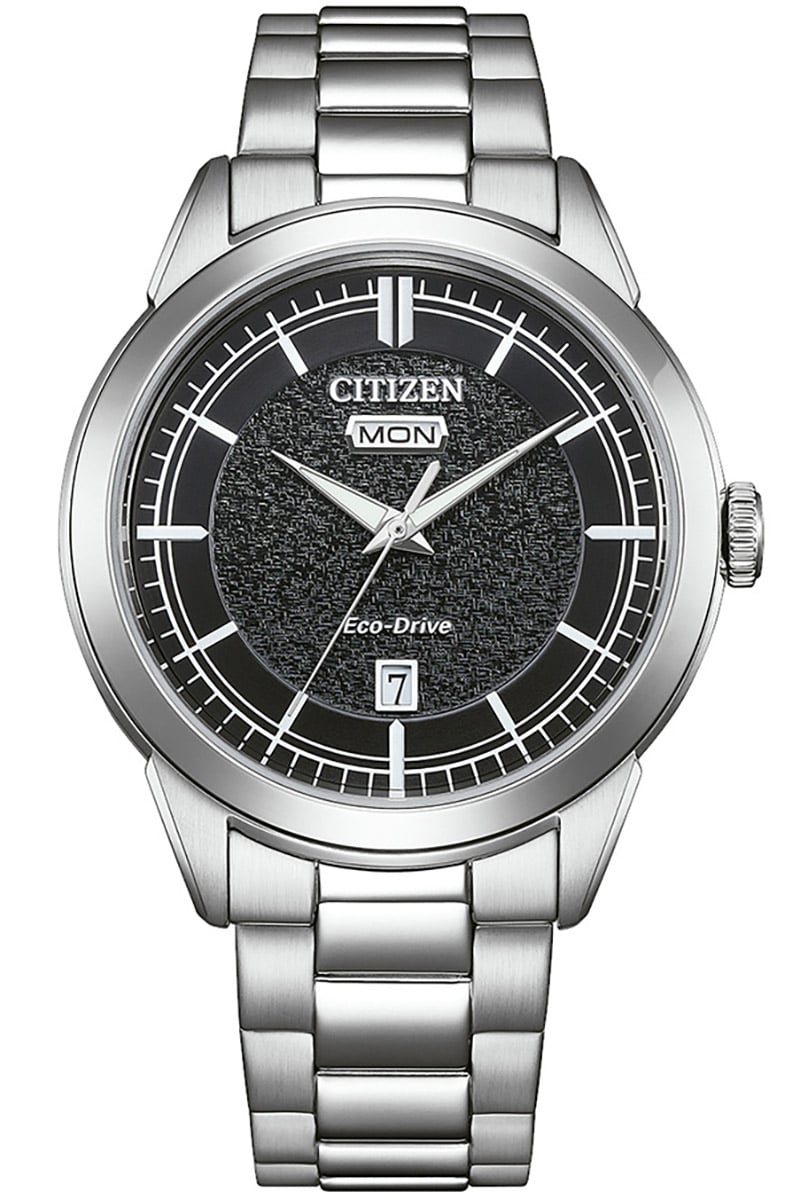 Citizen AW0151-85EC Eco-Drive Solar Herren-Armbanduhr Stahl/Schwarz