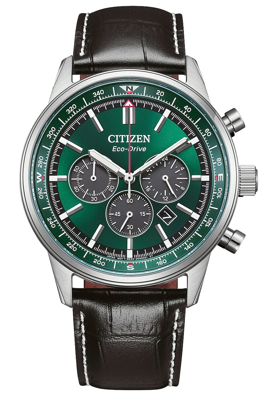 Citizen CA4720-01X Eco-Drive Herrenuhr Classic Chronograph Schwarz/Grün