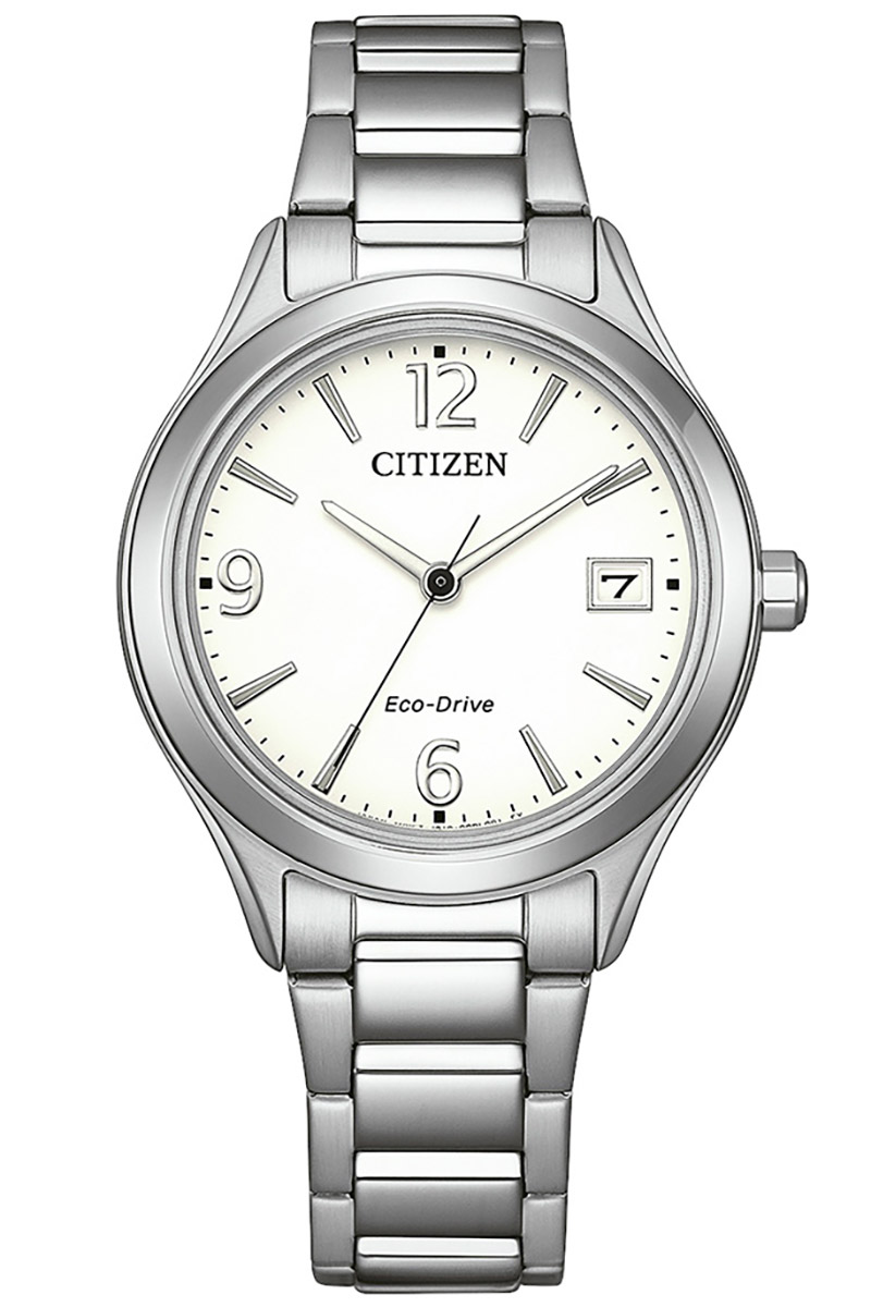 Citizen FE6121-67A Eco-Drive Solar Damenuhr Stahl/Weiß Citizen FE6121-67A Eco-Drive Solar Damenuhr Stahl/Weiß
