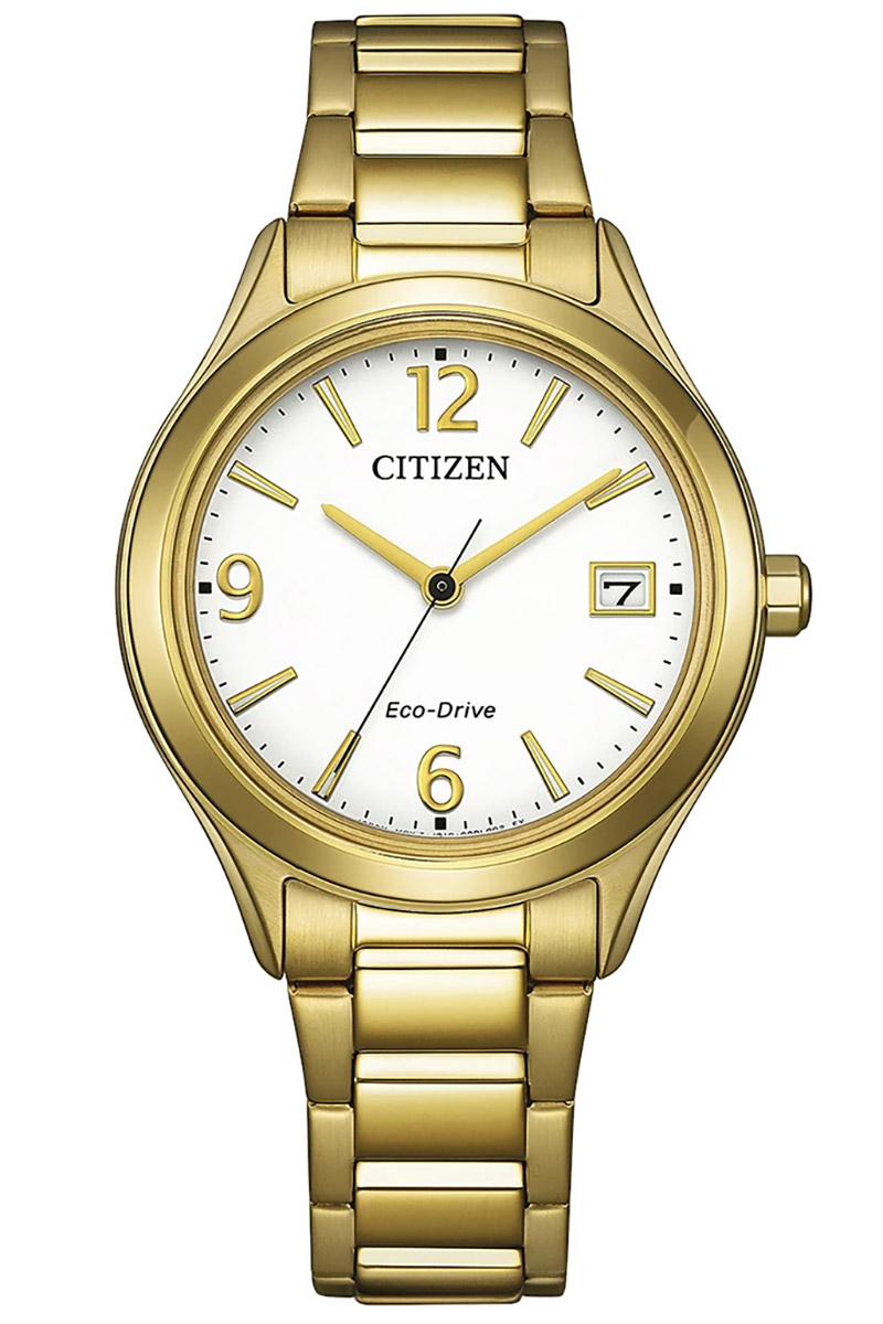 Citizen FE6122-64A Eco-Drive Solar Damen-Armbanduhr Goldfarben Citizen FE6122-64A Eco-Drive Solar Damen-Armbanduhr Goldfarben