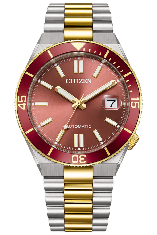 Citizen NJ0234-58X Herrenuhr Automatik 10 bar Bicolor/Rot