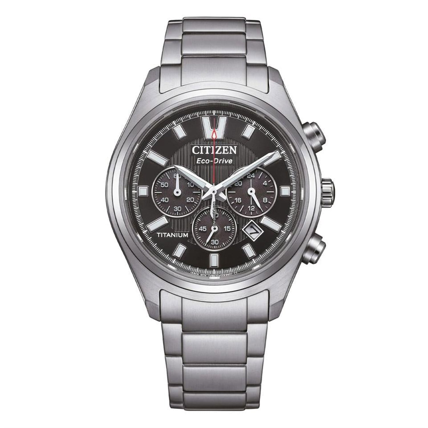 Citizen CA4750-51E Eco-Drive Herrenuhr Chronograph Solar Titan/Schwarz