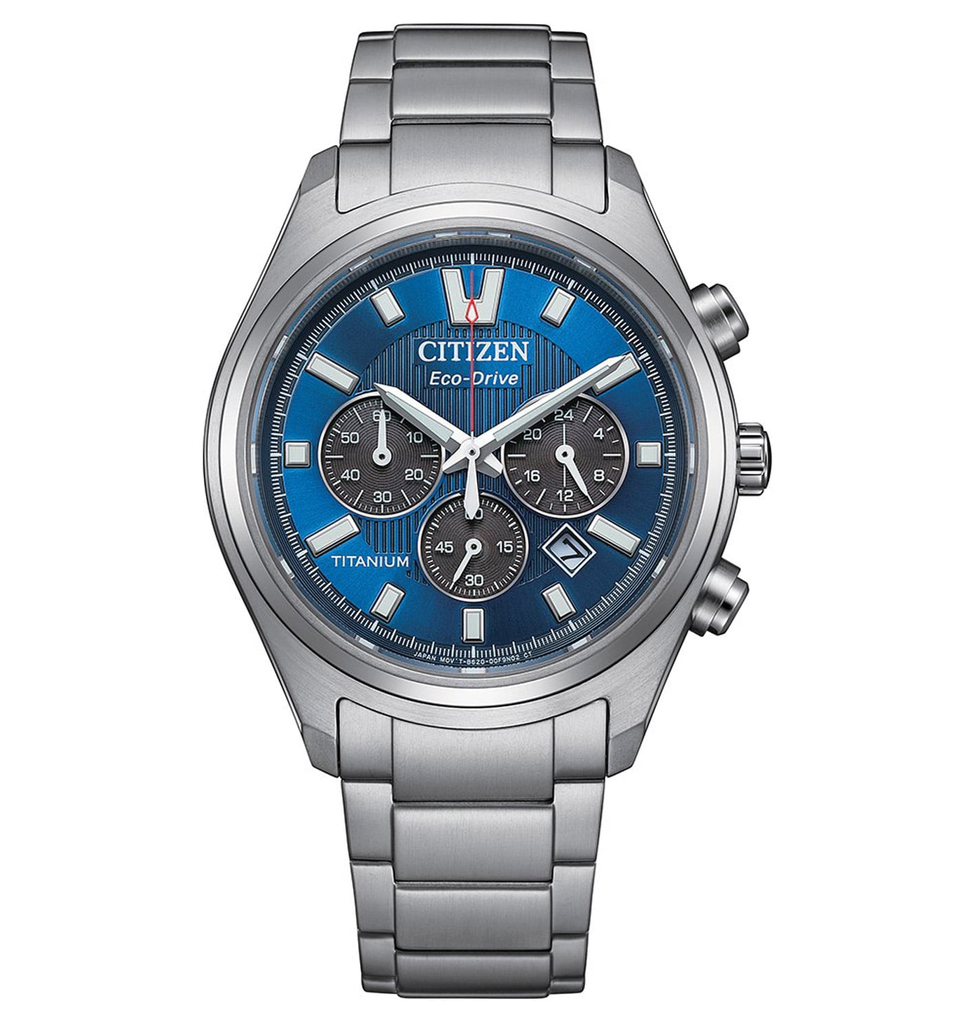 Citizen CA4750-51L Eco-Drive Herrenuhr Chronograph Solar Titan/Blau
