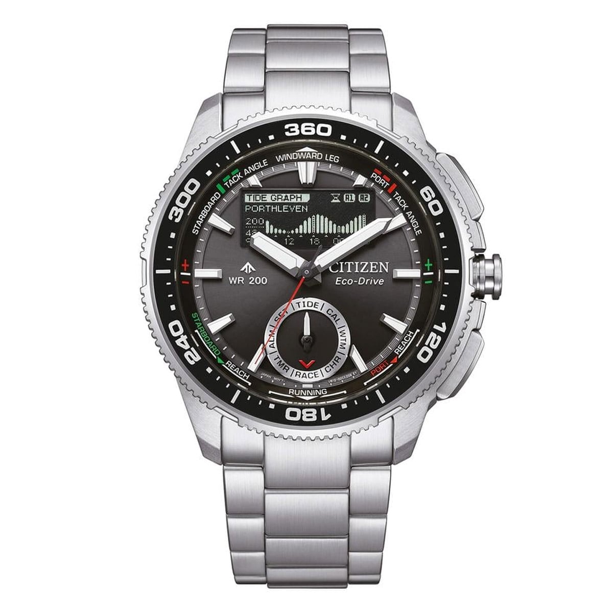 Citizen JV3001-53E Promaster Eco-Drive Herren-Solaruhr Wave Tracker Schwarz