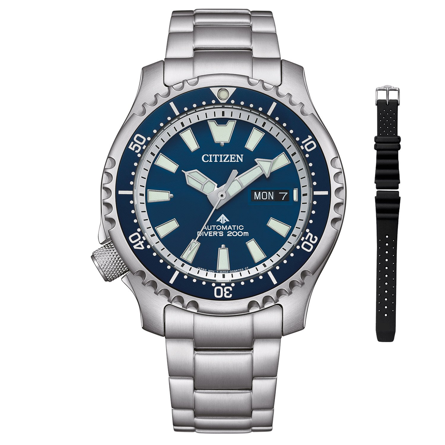 Citizen NY0161-63LE Promaster Marine Herrenuhr für Taucher 2 Bänder Blau LE