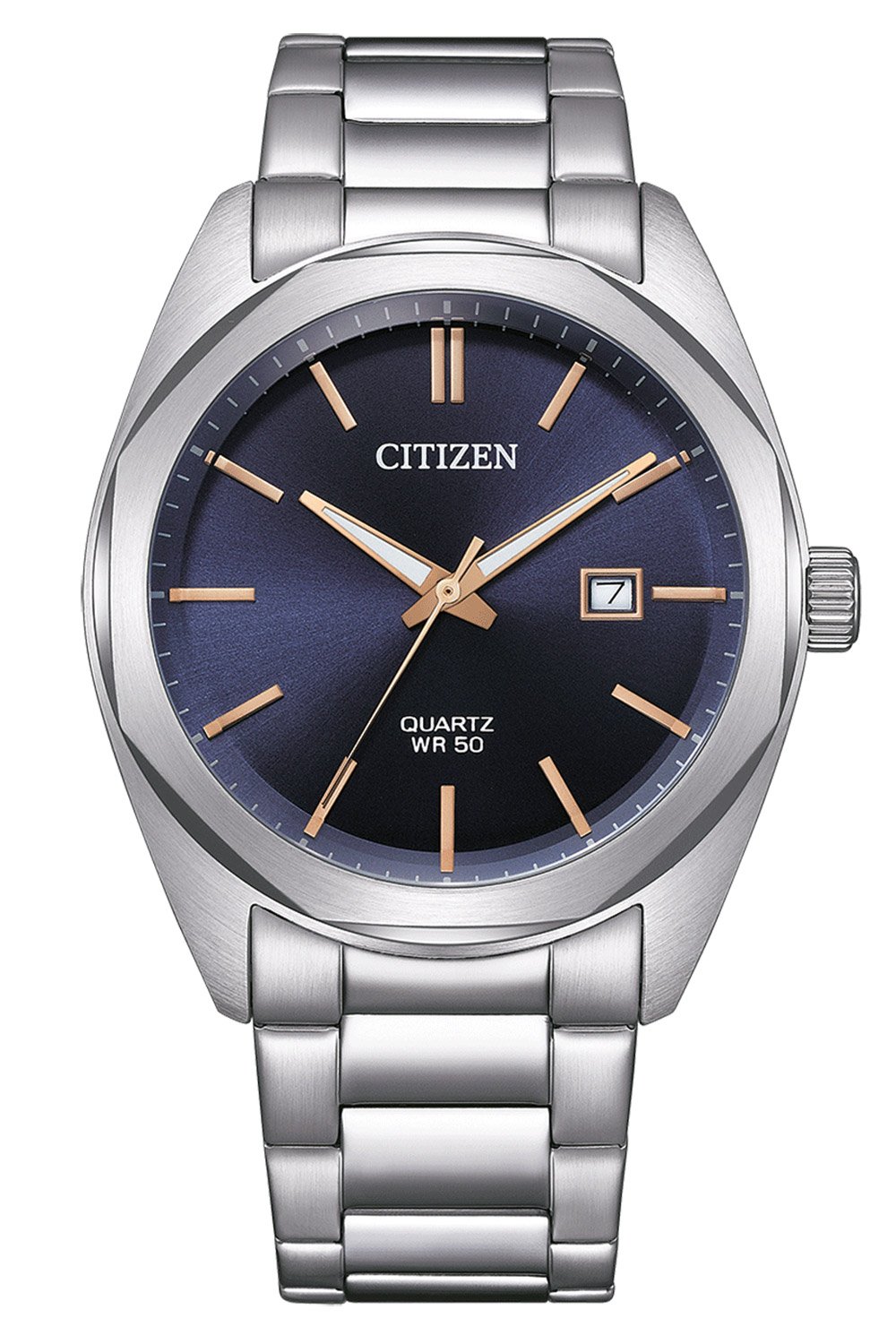 Citizen BI5110-54H Herren-Armbanduhr Quarz Blau/Roségoldfarben