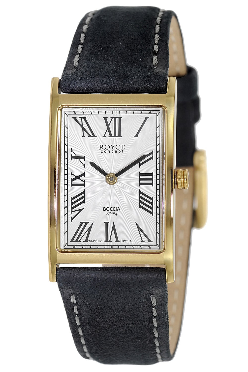 Boccia 3285-09 Titanuhr für Damen Gold / Schwarz Royce