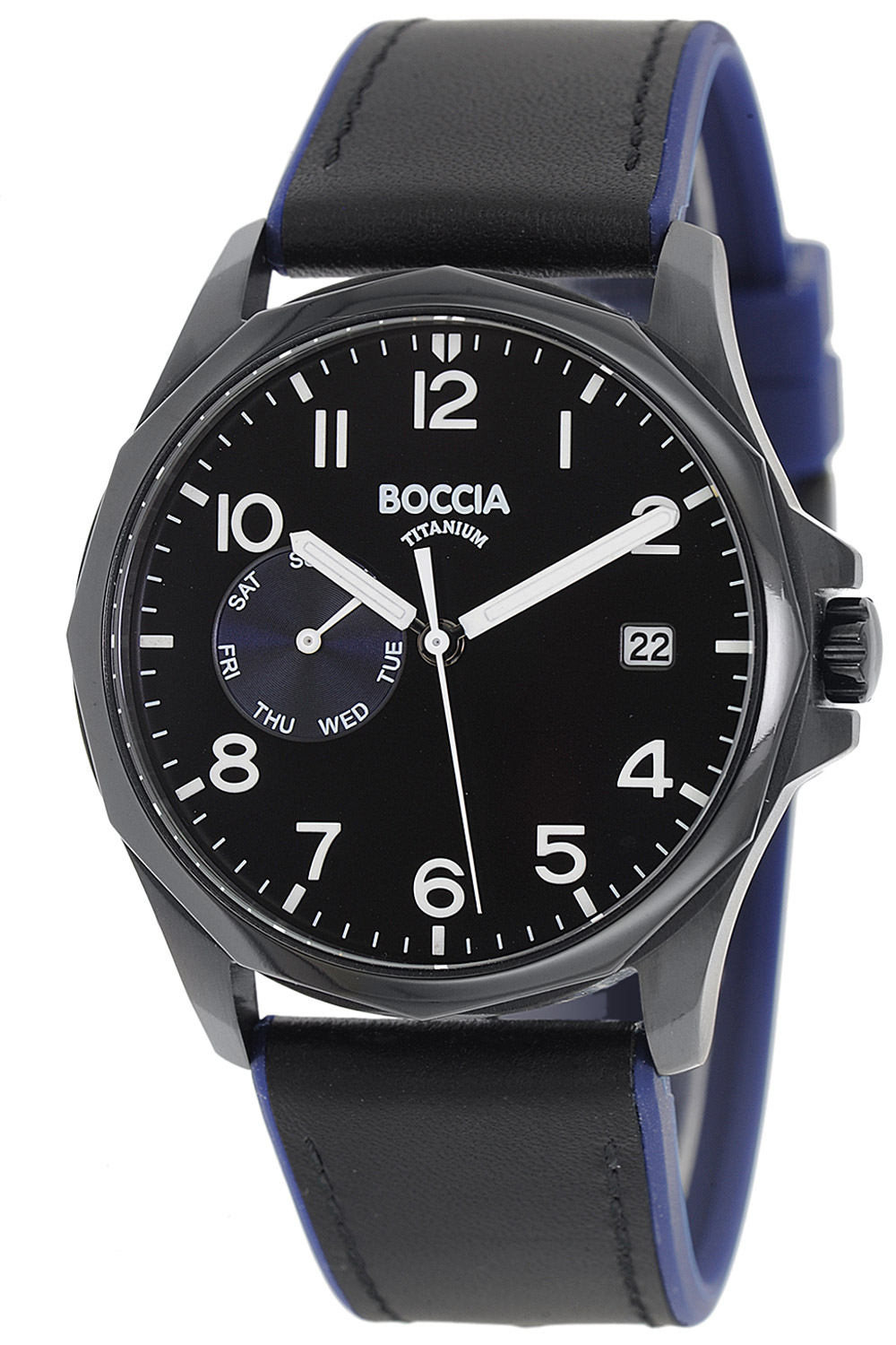 Boccia Herrenuhren Gehäuse schwarz • uhrcenter Uhren Shop