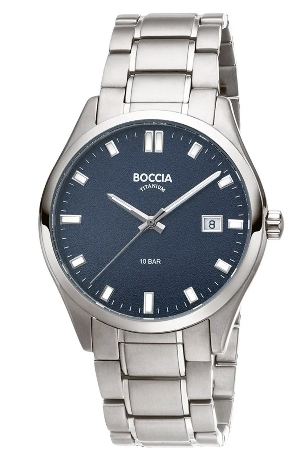 Boccia 3669-04 Herren-Armbanduhr Titan Blau