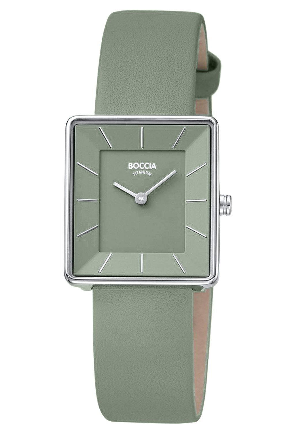 Boccia 3351-07 Damen-Armbanduhr Titan Salbeigrün