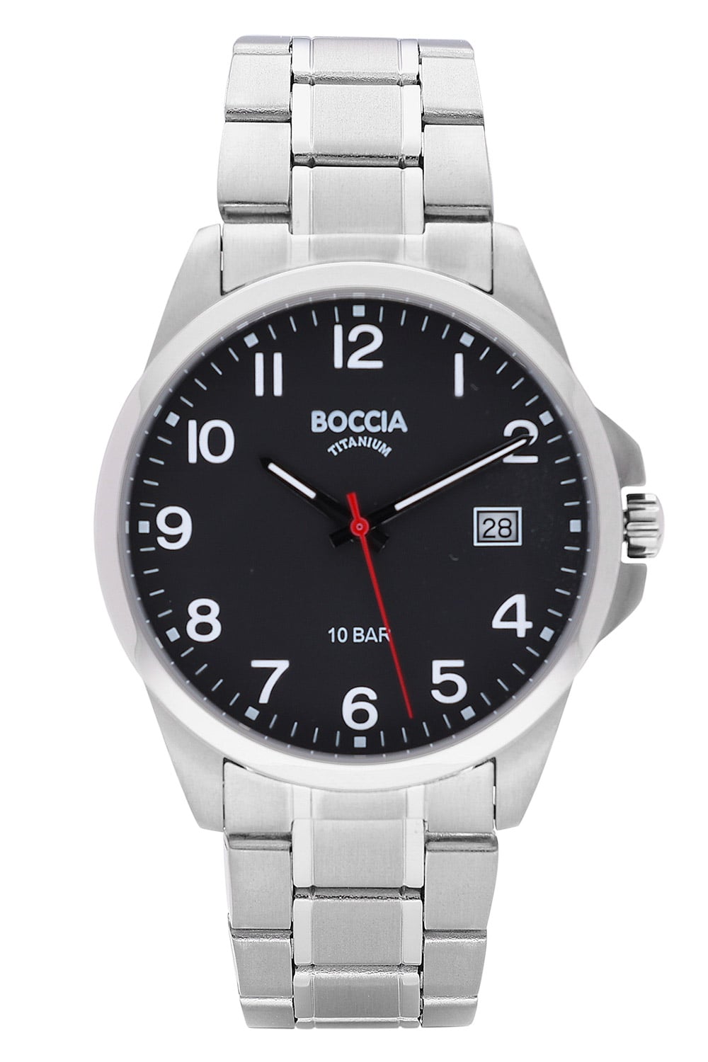 Boccia 3671-03 Herren-Armbanduhr Titan/Schwarz