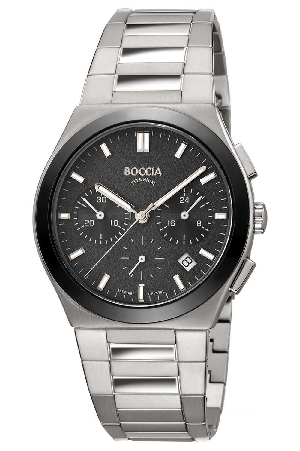 Boccia 3736-02 Herrenuhr Chronograph Titan Saphirglas