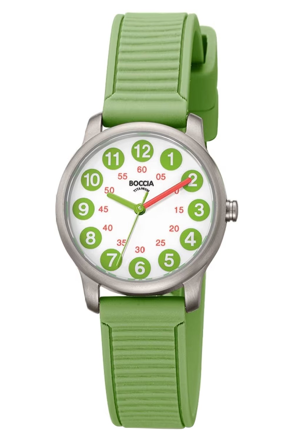 Boccia 3373-02 Kinder-Armbanduhr Titan Grün