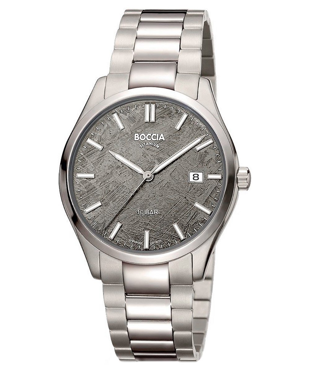Boccia 3672-01 Quarzuhr für Herren Titan/Dunkelgrau
