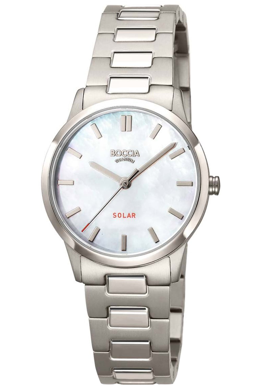 Boccia Boccia 3363 03 Solaruhr für Damen Titan Perlmutt